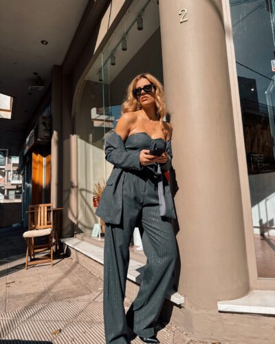 Executive pinstripe pants