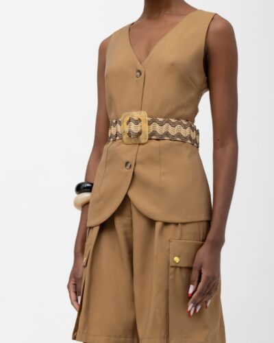 Bao brown vest