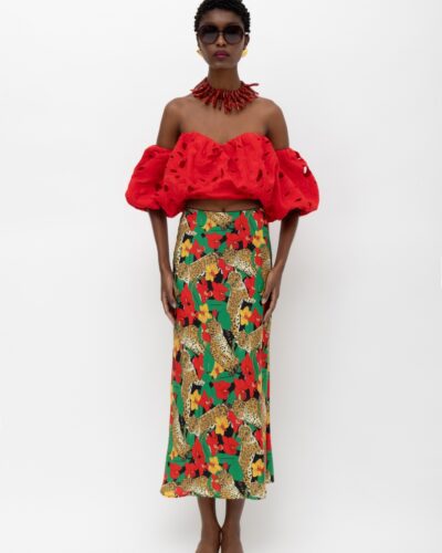 Malin satin skirt