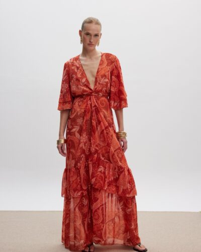 Bronze Goddess Kimono