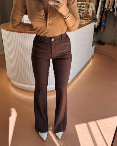 Stella push up pants brown
