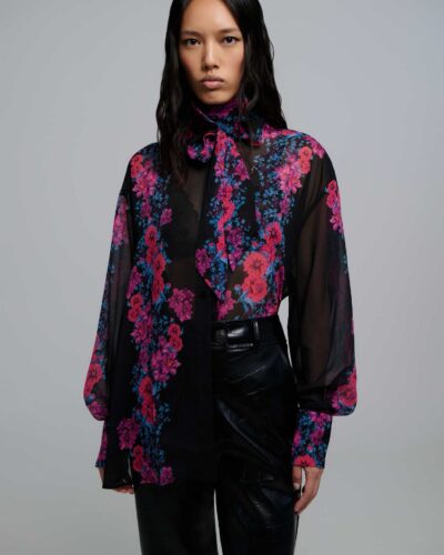 Brea Black Oversized Shirt