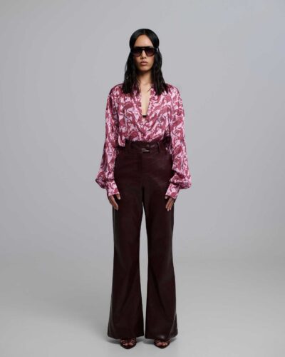 Kelly Croco Faux Leather Pants