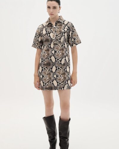 Denim Φόρεμα Μίνι Πύθωνας