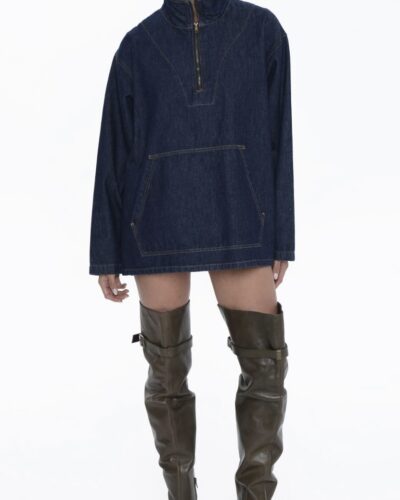 Florence Oversized Hoodie Ocean Blue