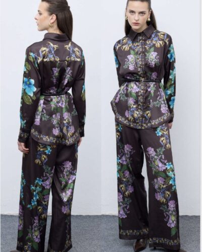 Mocha Blossom Pyjama Set