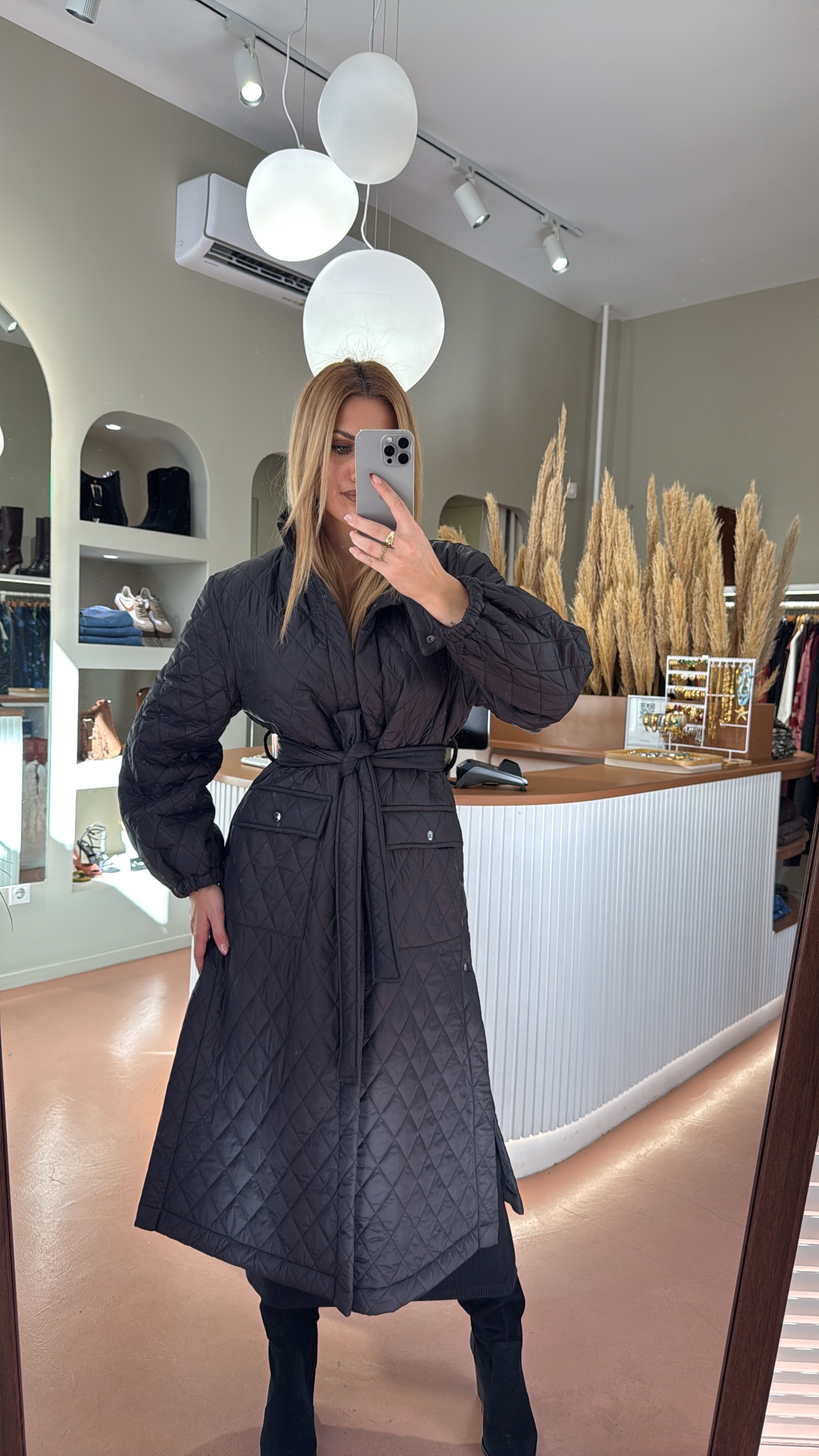 Oslo Puffer Belted Coat