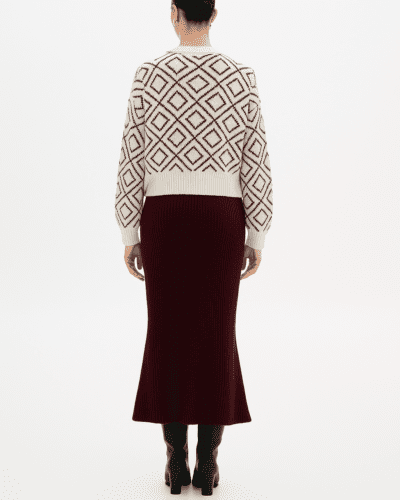 Skirt Maxi Flare Red