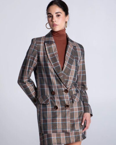 Heritage Lurex Plaid Blazer