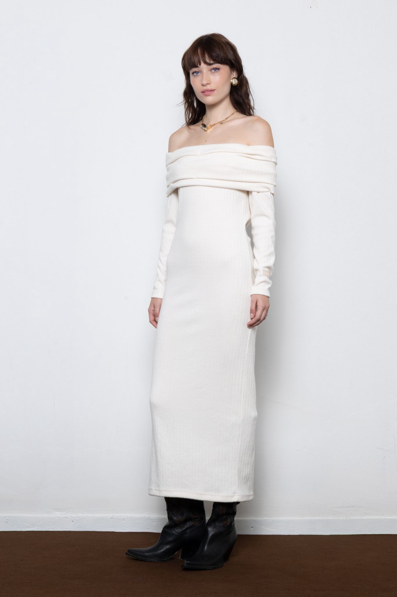 Nyra Ivory Offwhite Dress