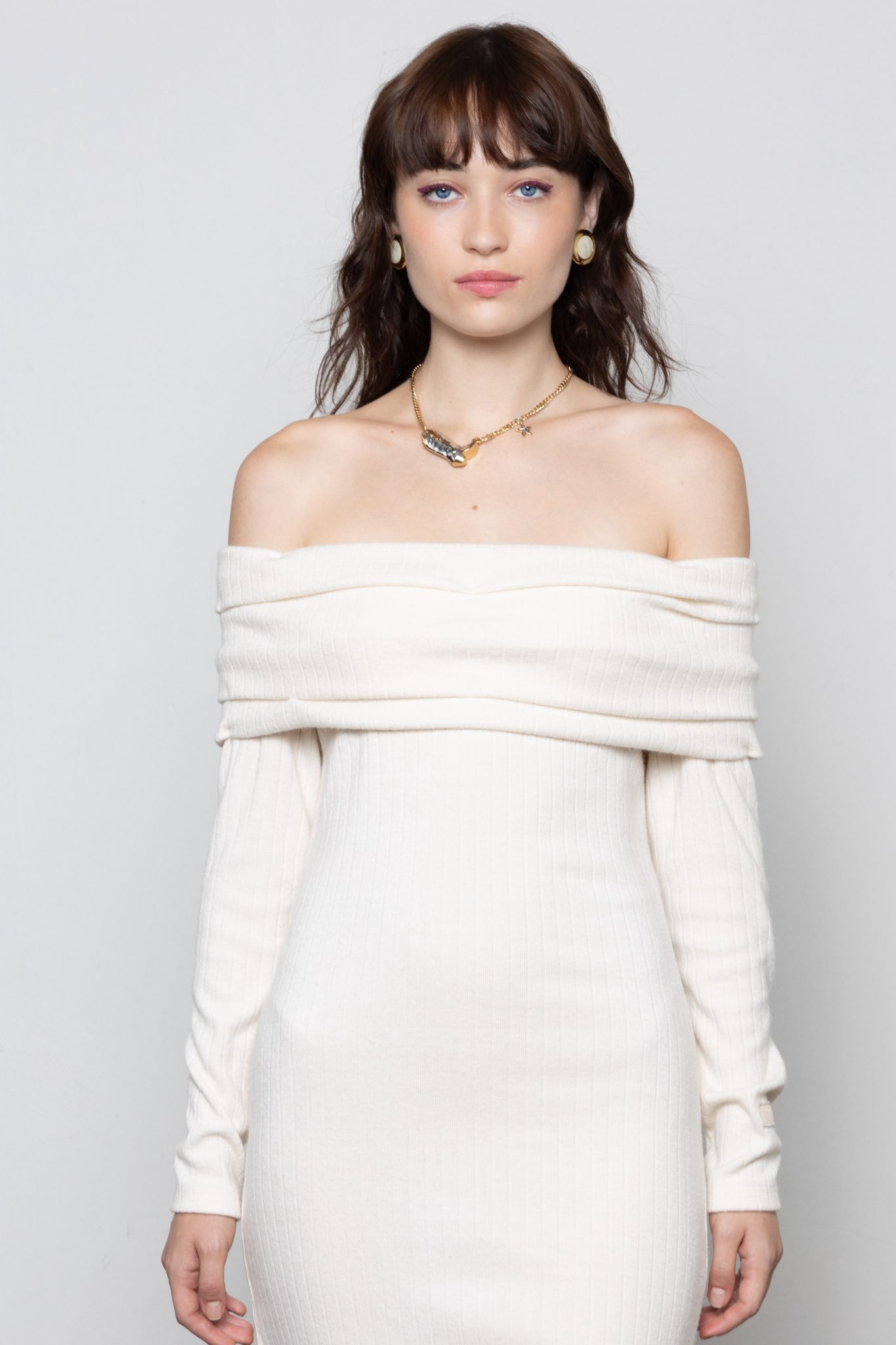 Nyra Ivory Offwhite Dress - Image 3