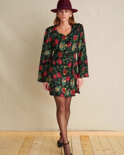 Hellena’s Dress Garden Vintage Mini Dress