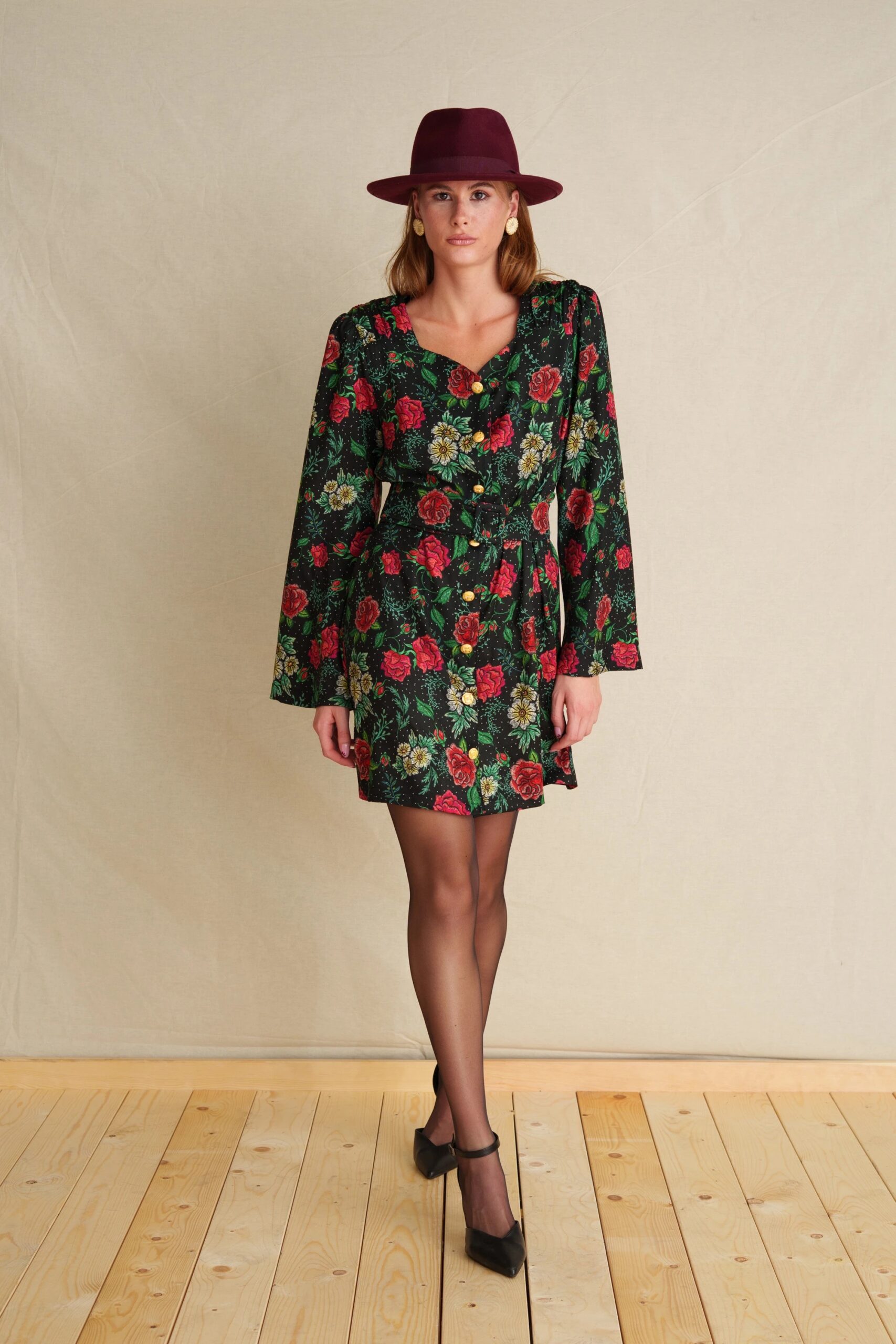 Hellena’s Dress Garden Vintage Mini Dress