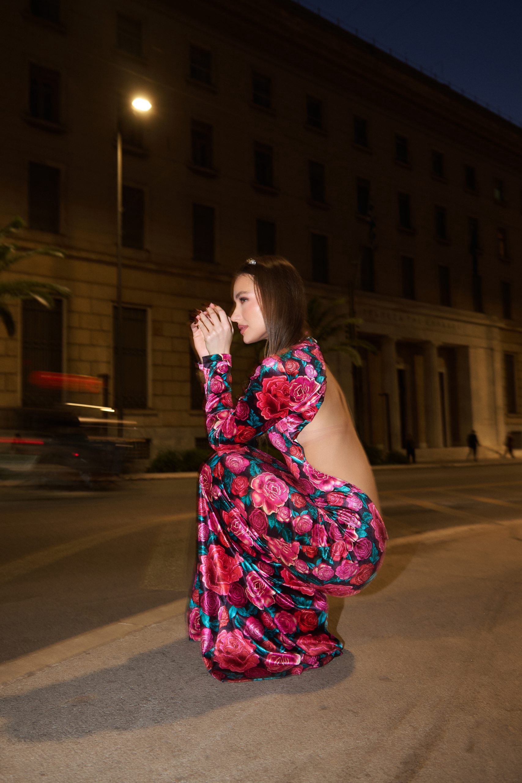 Cecil Maxi Velvet Dress