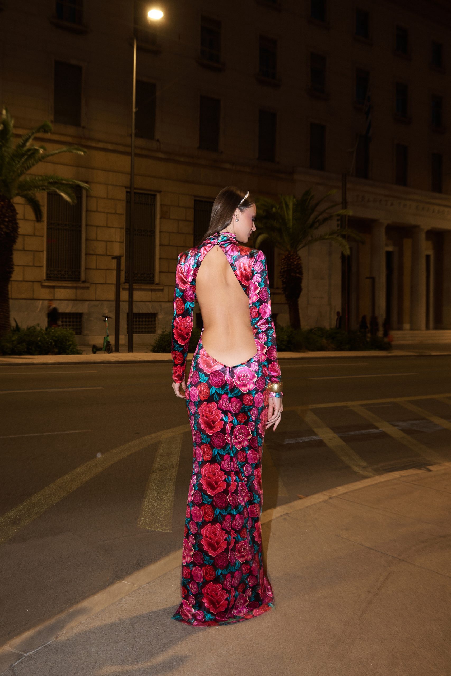 Cecil Maxi Velvet Dress - Image 2