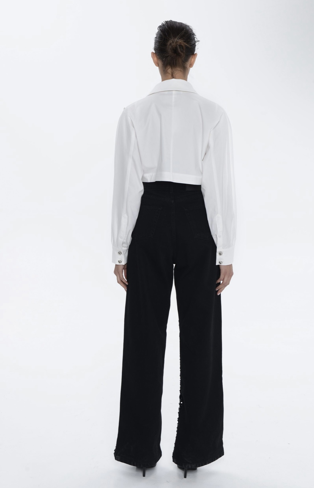 Audrey Sequined Jeans Black - Image 3