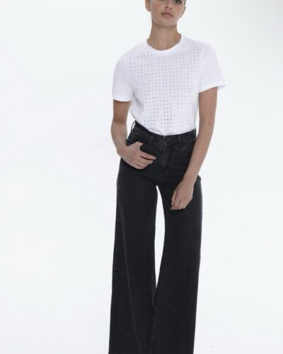 Naomi Elastic Stone Black