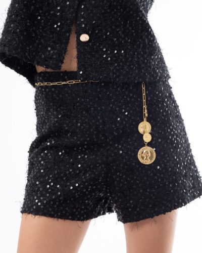 Midnight Sequin Shorts