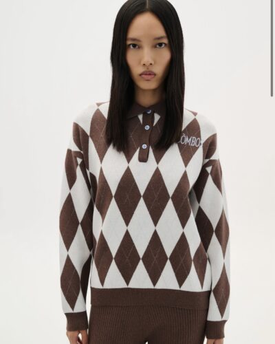 Polo Rhombus Knit Blouse