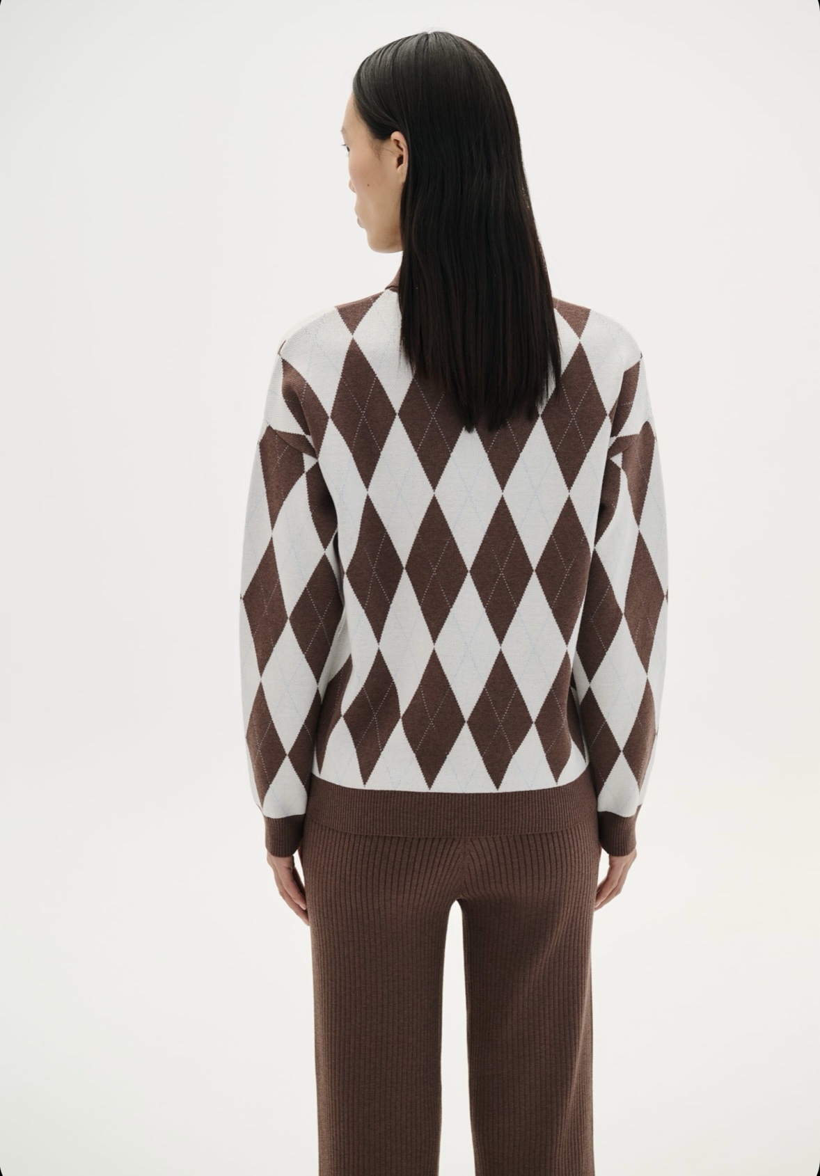 Polo Rhombus Knit Blouse - Image 2