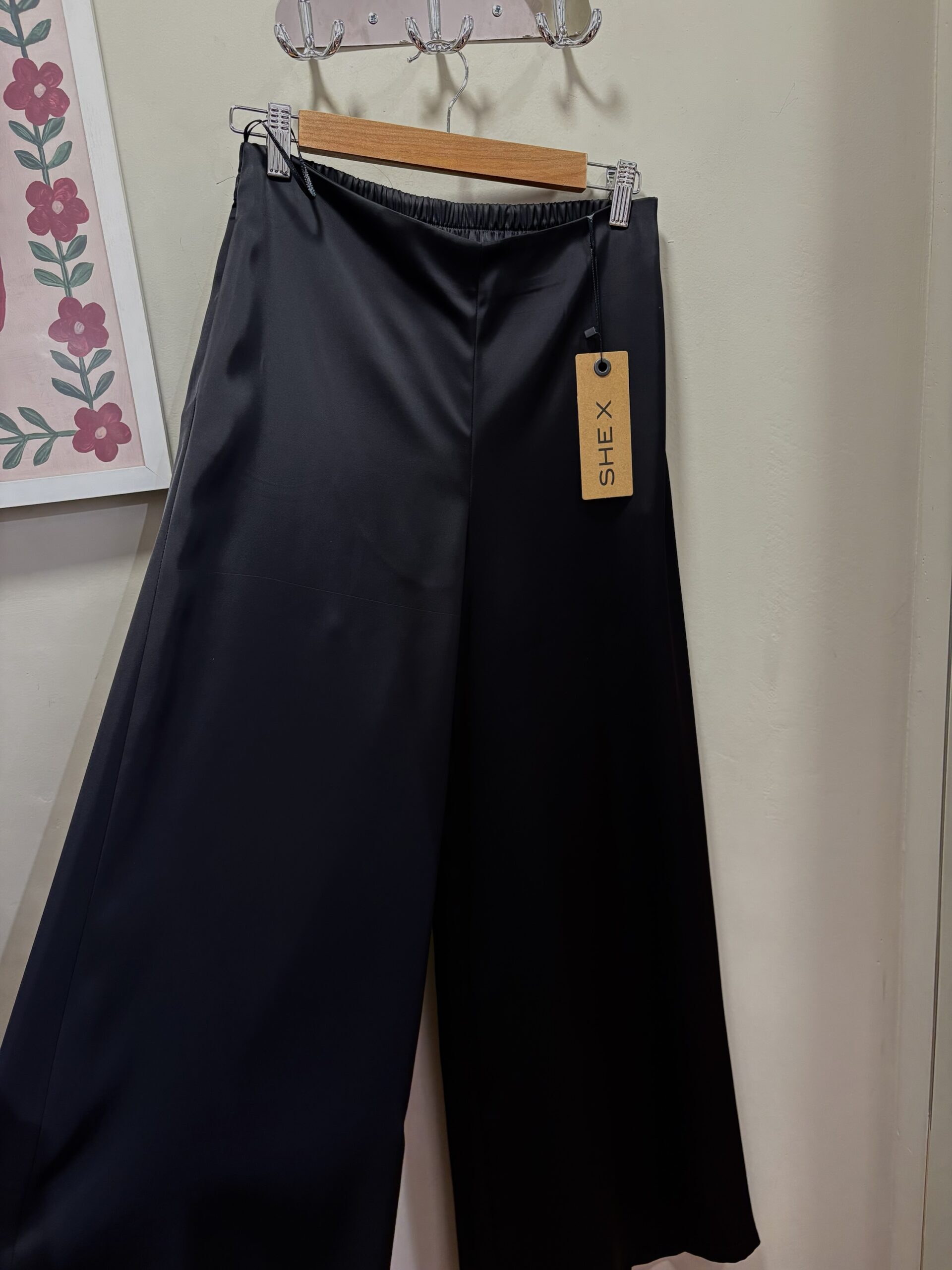 Silk Touch Black Pants - Image 3