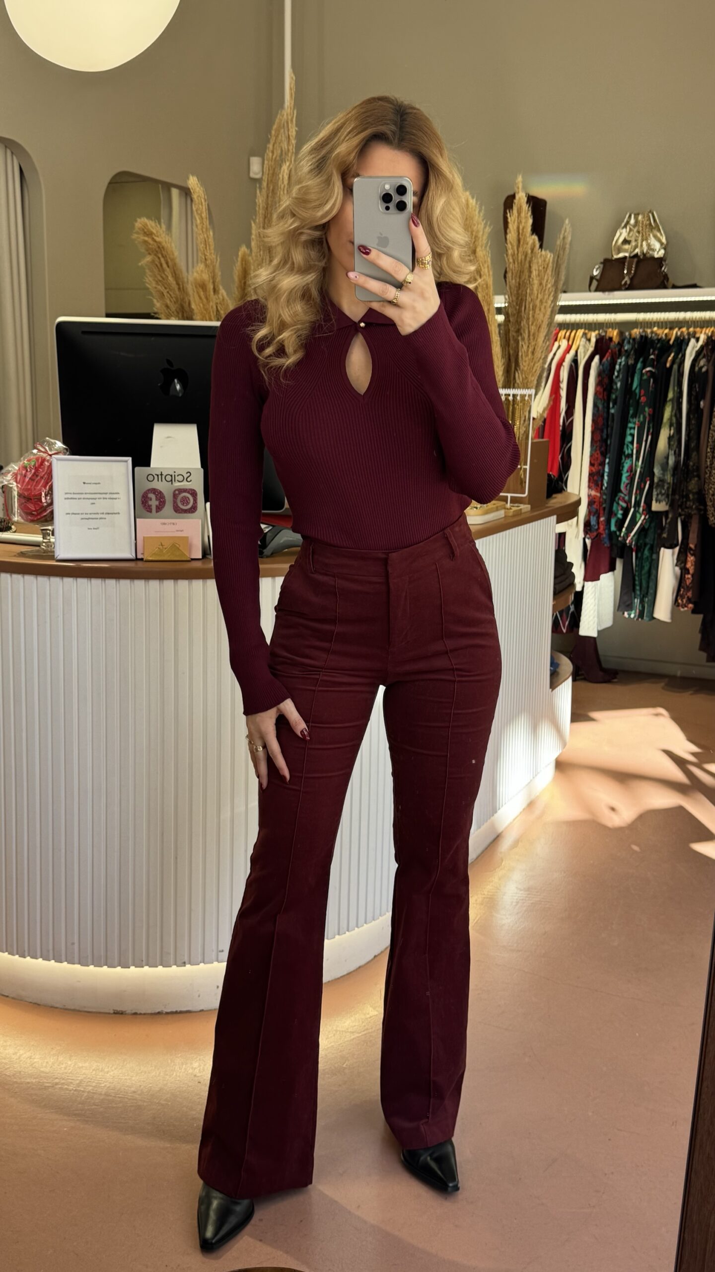 Stella push up pants (velvet)
