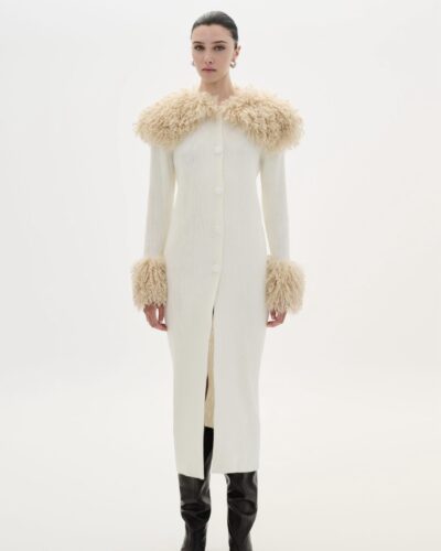 Cardigan With Faux Fur