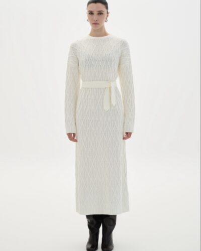 Maxi Knit Dress With Belt