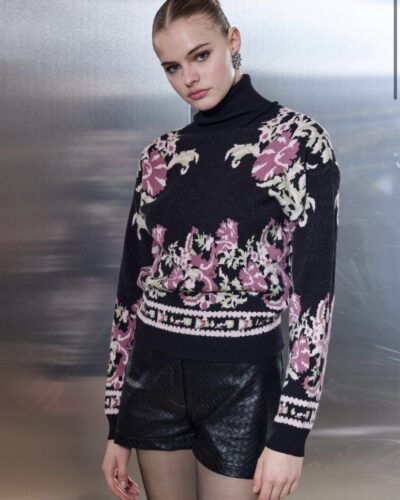 Winter Blossom Knit Sweater