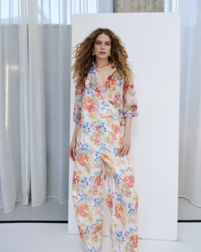 Sunspell White Denim Jusmpsuit