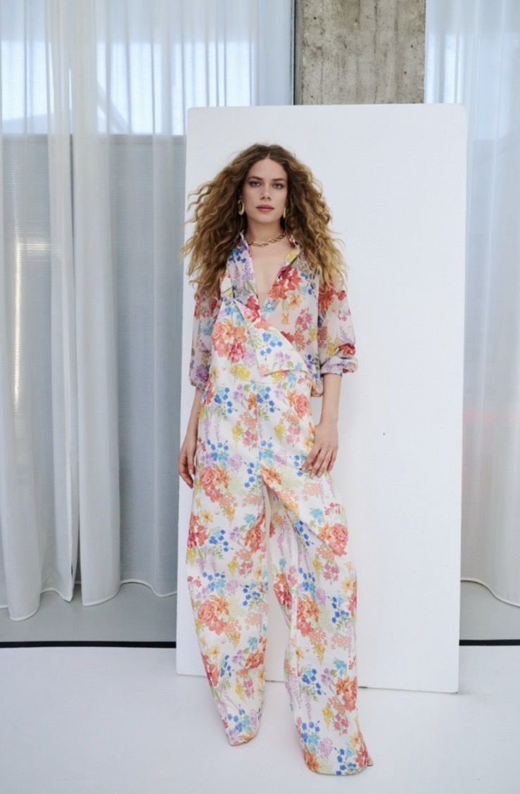 Sunspell White Denim Jusmpsuit