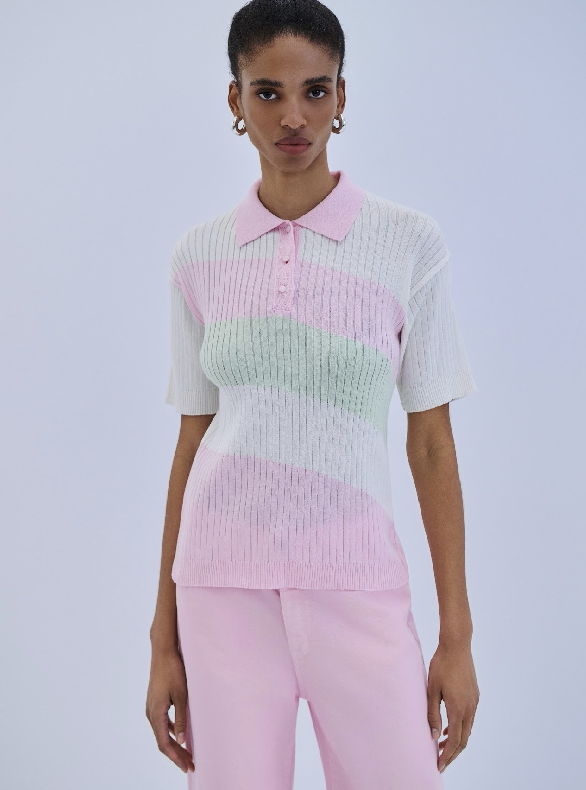 Blouse Polo Tricolour