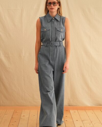 Denim Safari Jumpsuit