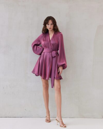 Savina Dress | Magenta