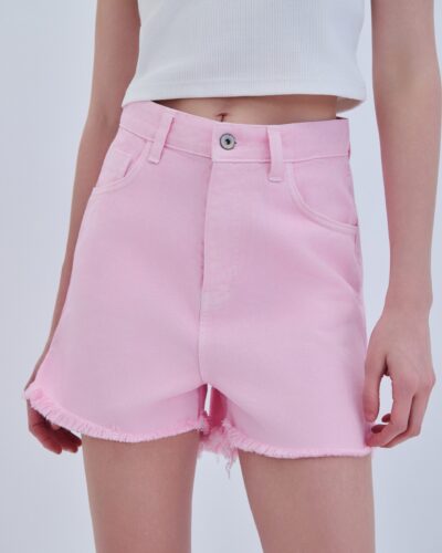 Denim Pink Shorts