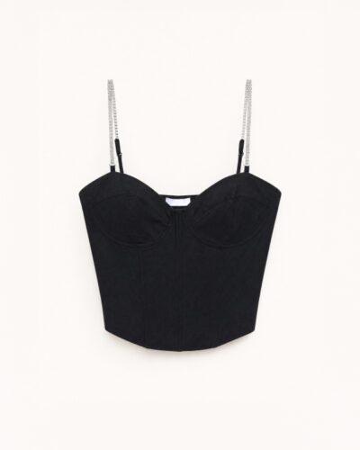 Midnight Crystal Corset Top