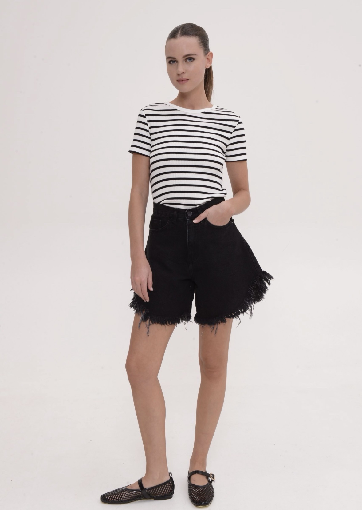 Domna Black Shorts
