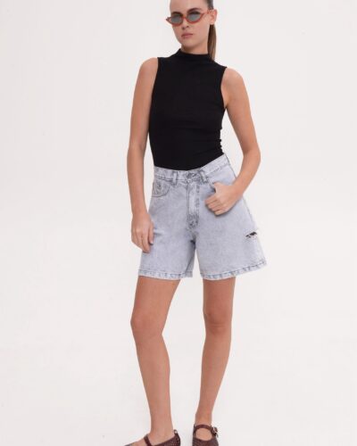 Silia Platinum Grey Shorts