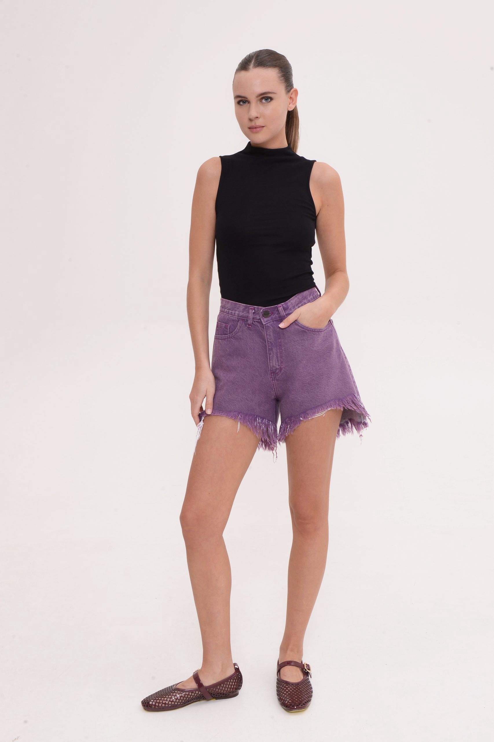 Rosa Purple Shorts