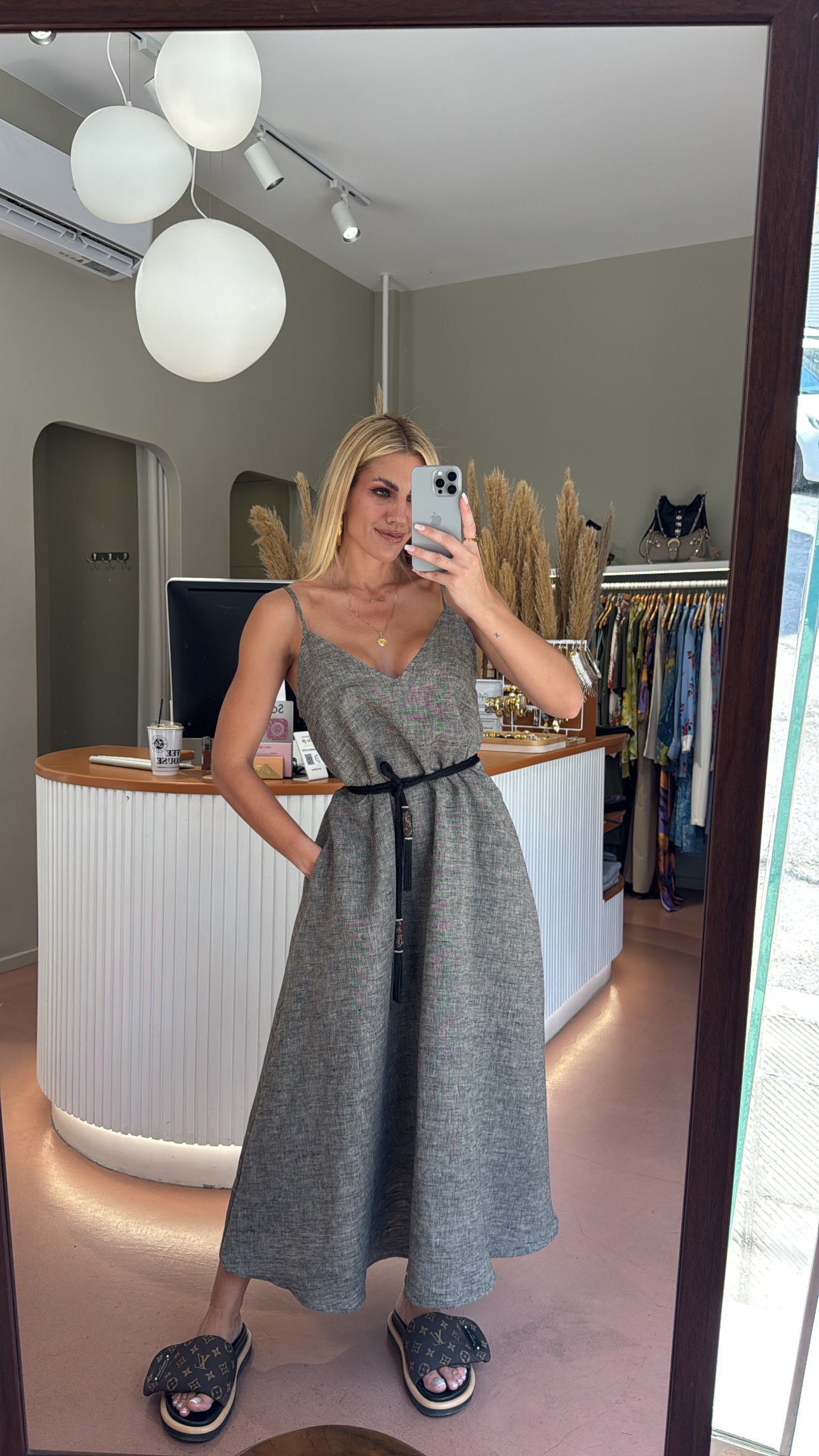 Safari Linen Dress - Image 2