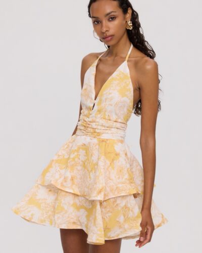 Solene mini linen dress