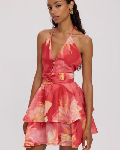 Sunkissed mini linen dress