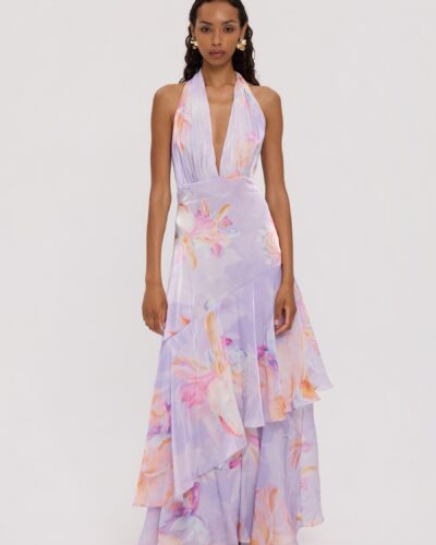 Sylia long backless dress