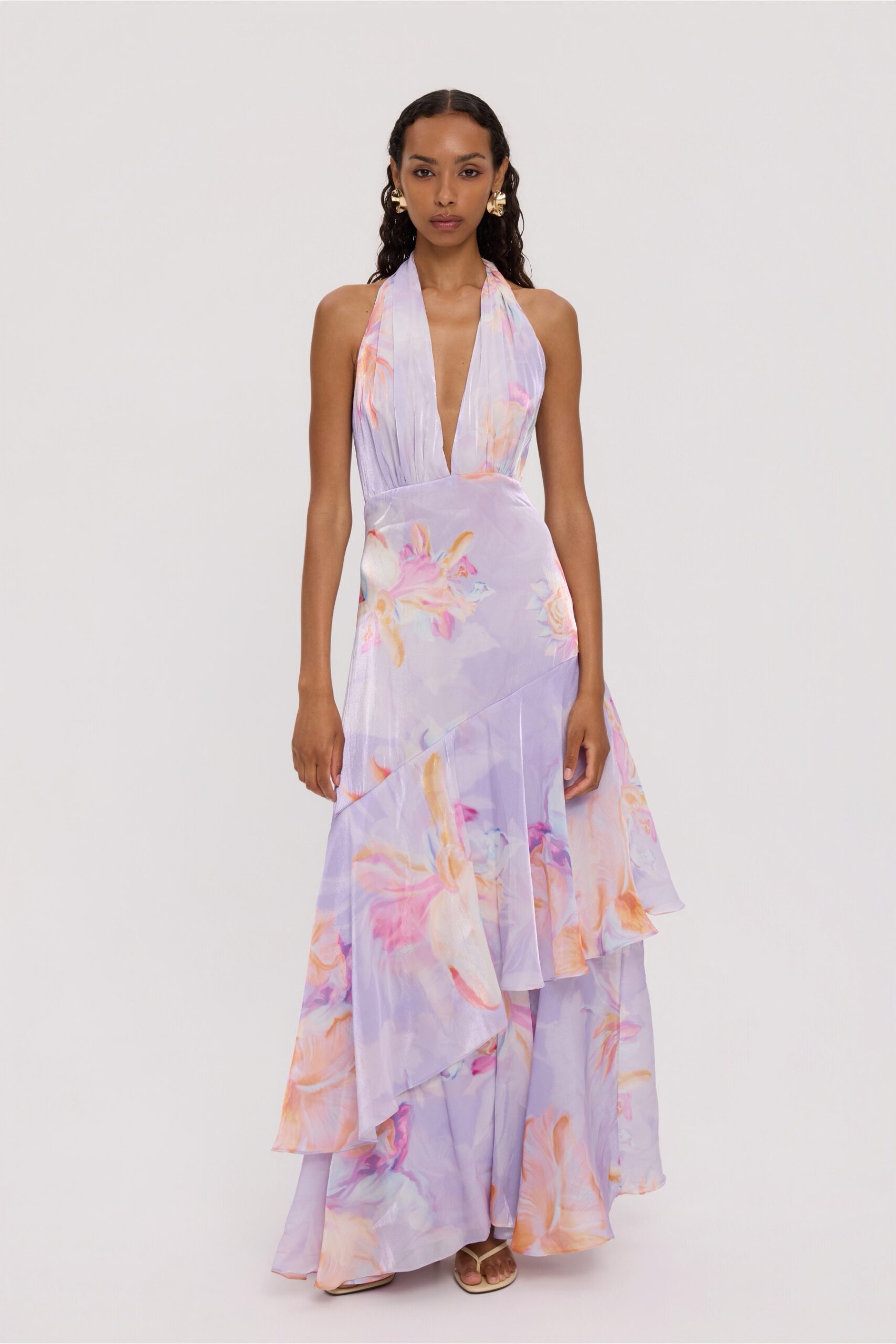 Sylia long backless dress