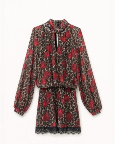 Valencia Leopard Floral Dress