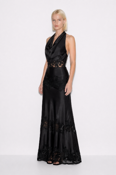 Scarlet black dress