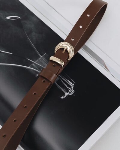 Courage leather belt brown