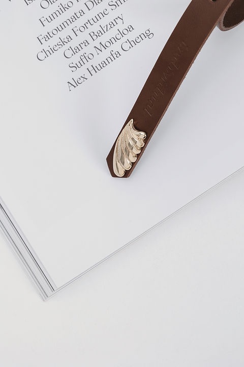 Courage leather belt brown - Image 3