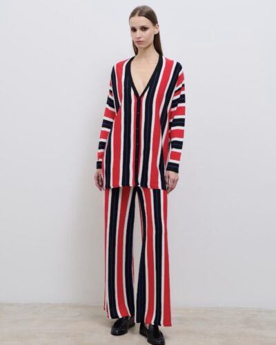 Pinstripe cardigan