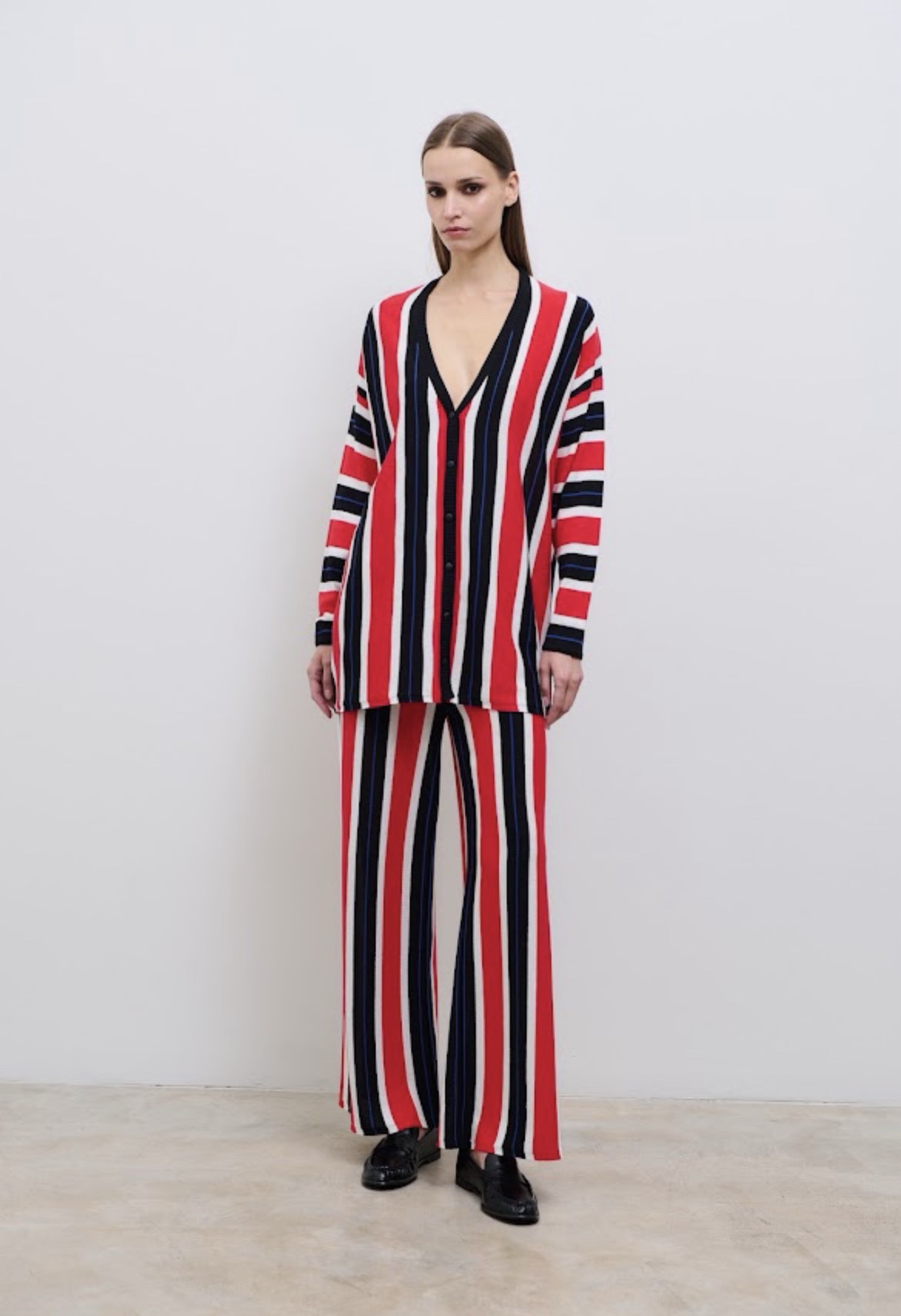 Pinstripe cardigan